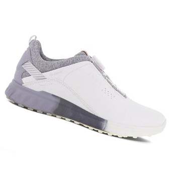 Women's Ecco S-three Boa Golf Shoes White / Silver | Canada 130DFM